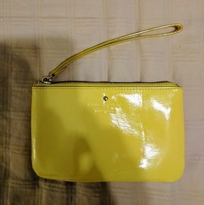 Kate Spade Yellow Wristlet